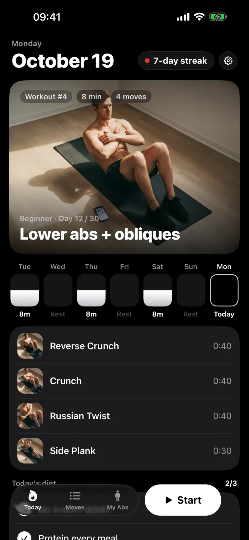 LOG ABS today screen
